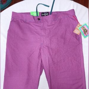 NWT Houston White Checkered Purple Men's Trouser Pants